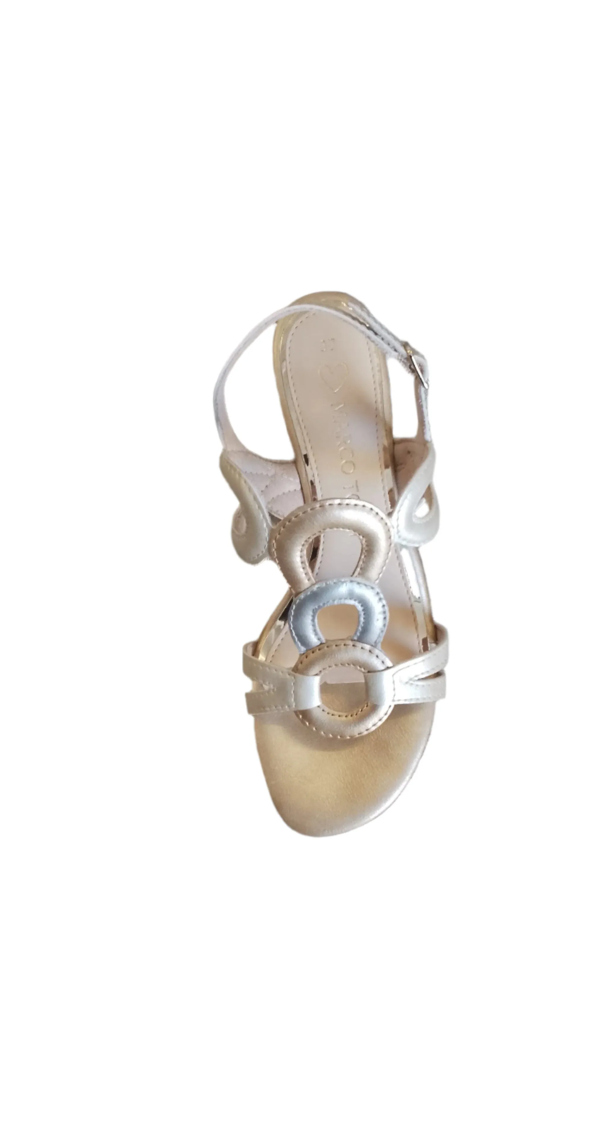 Marco Tozzi Beige Combination Wedge Sandal