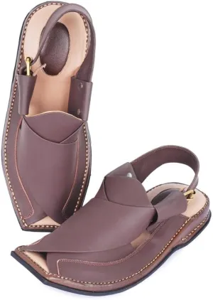 Mens Traditional Peshawari Chappal Double Sole Summer Stylish Genuine Cowhide Leather Sandal Comfortable Shoes for Men