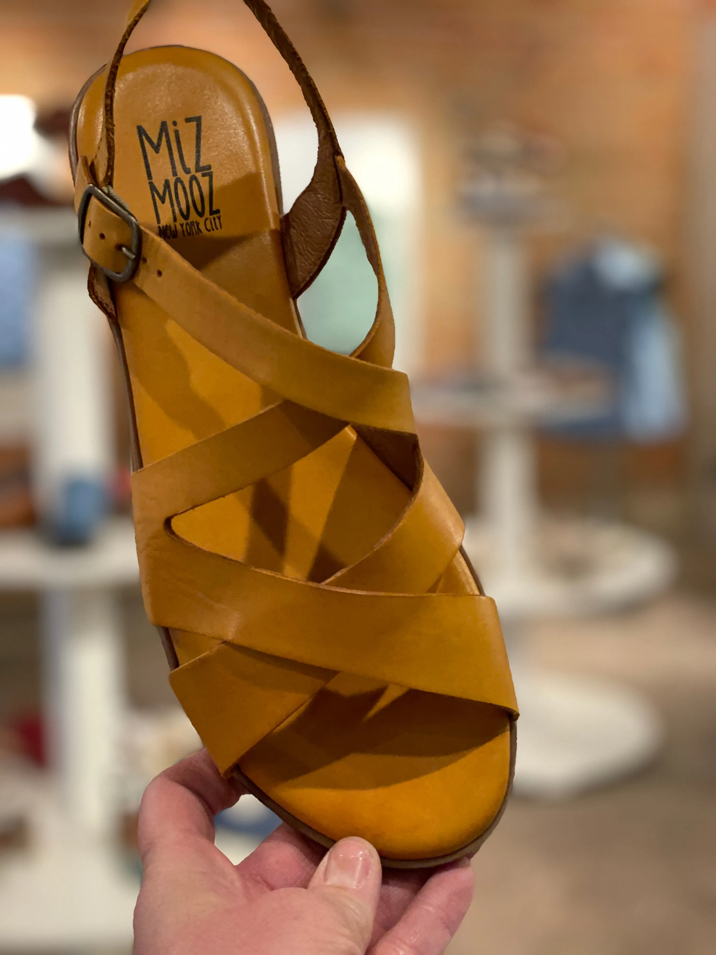 Miz Mooz Lilium Sandal in Ochre