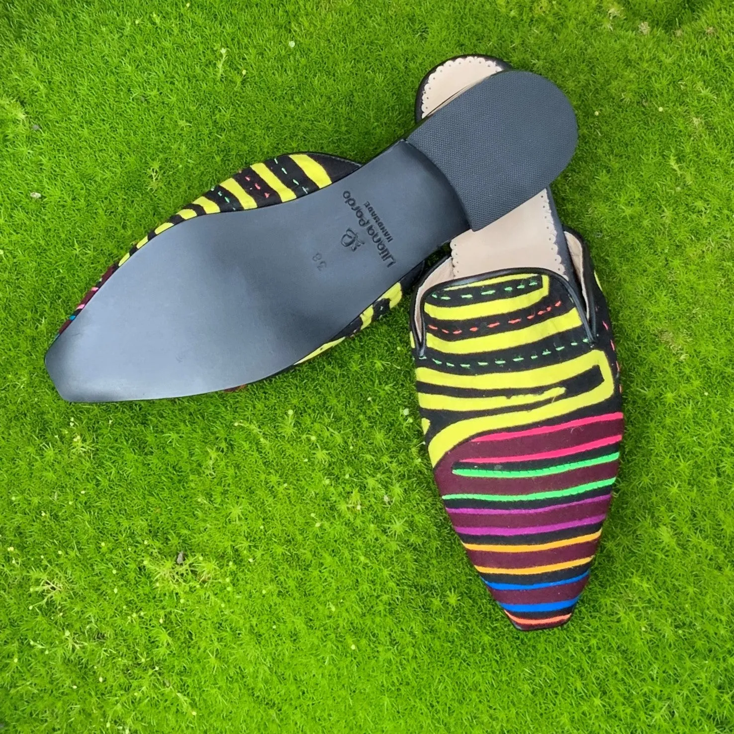 Mola Mules | Black Multicolor