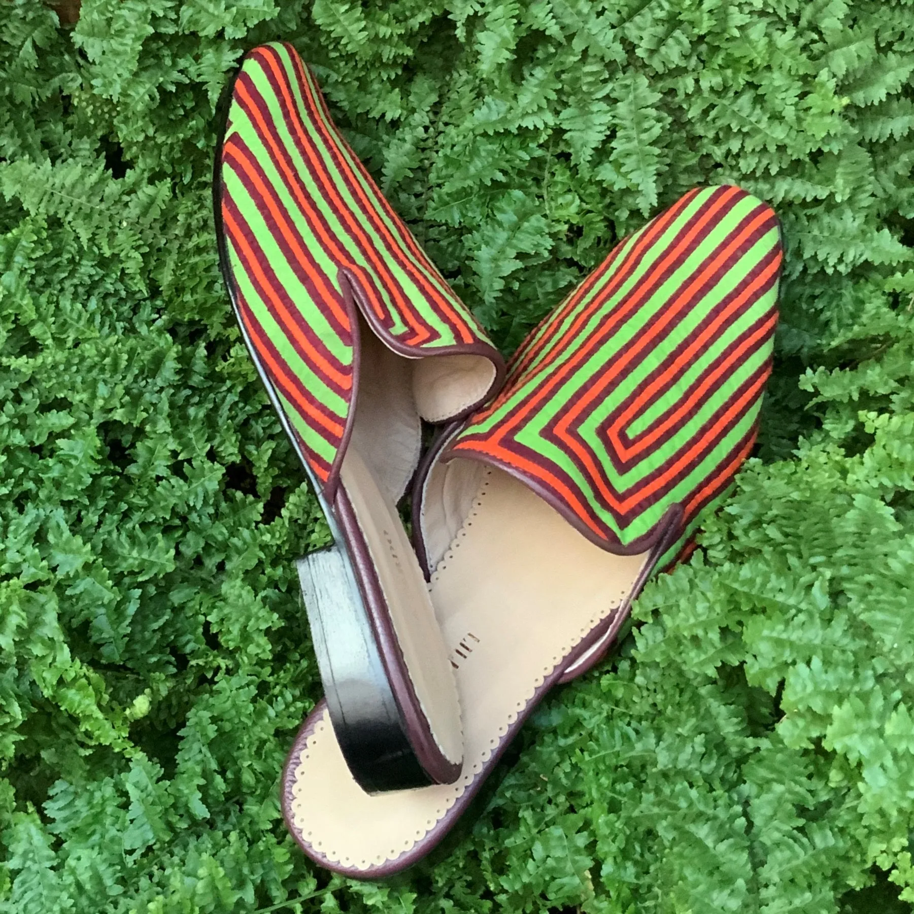 Mola Mules | Green Multicolor