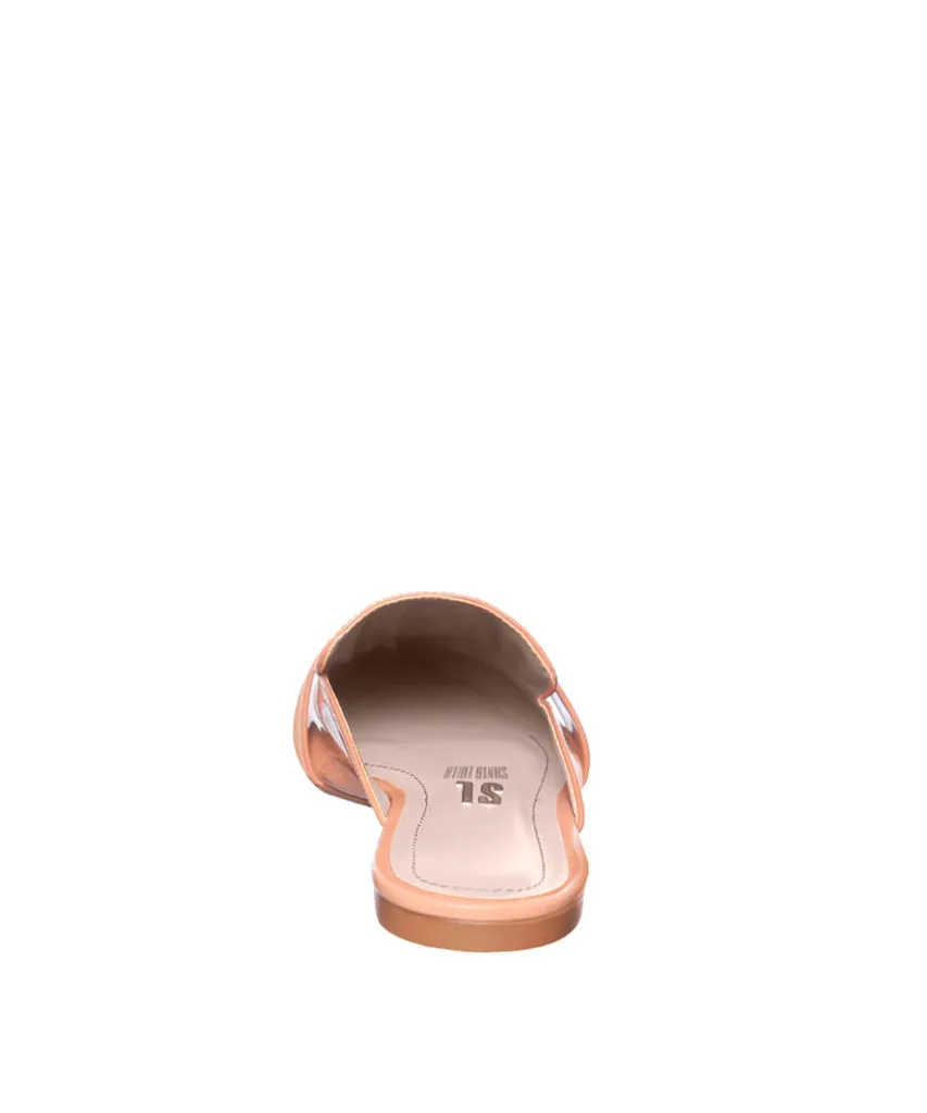 Mule Santa Lolla Nude Verniz Bico Fino