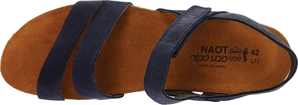 NAOT Kayla Women’s Sandals - Supportive 3-Strap Design with Backstrap, Cork & Latex Footbed - Arch Support - Travel-Friendly Comfortable Walking Sandals for All-Day Wear