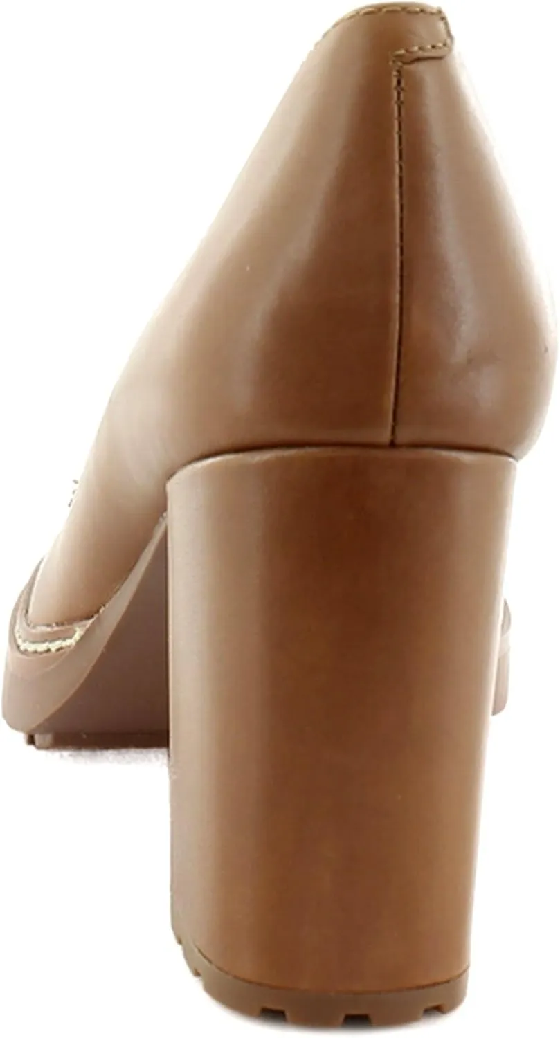 Naturalizer Women's Callie-Moc Loafer Pump English Tea Brown Leather 10 M