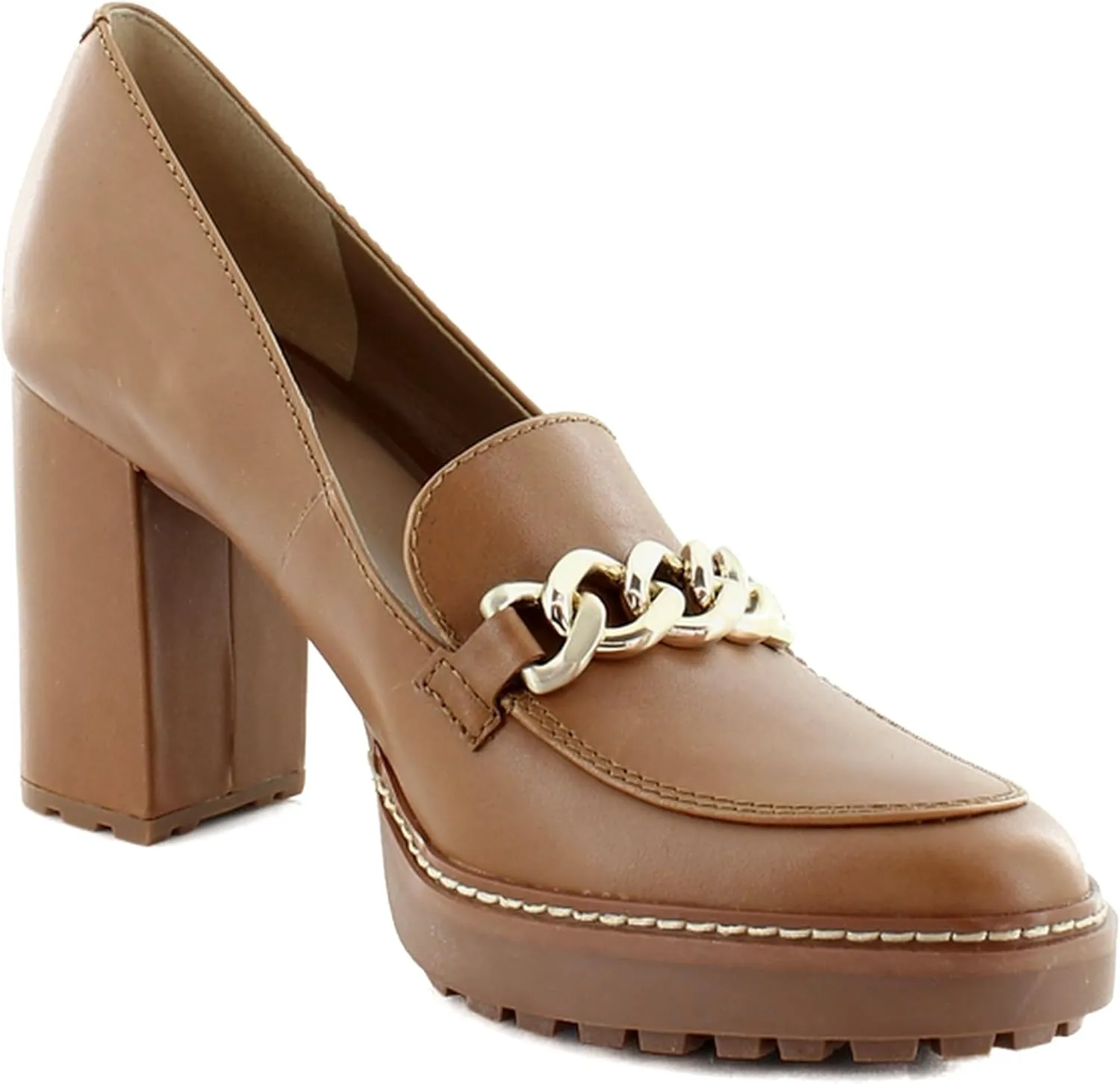 Naturalizer Women's Callie-Moc Loafer Pump English Tea Brown Leather 10 M