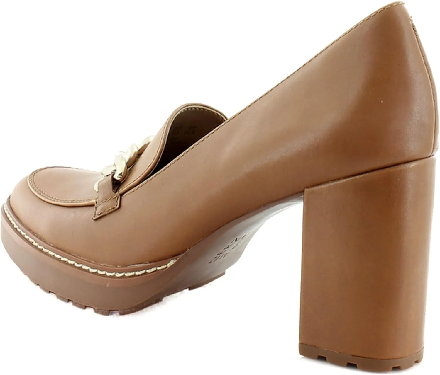 Naturalizer Women's Callie-Moc Loafer Pump English Tea Brown Leather 10 M