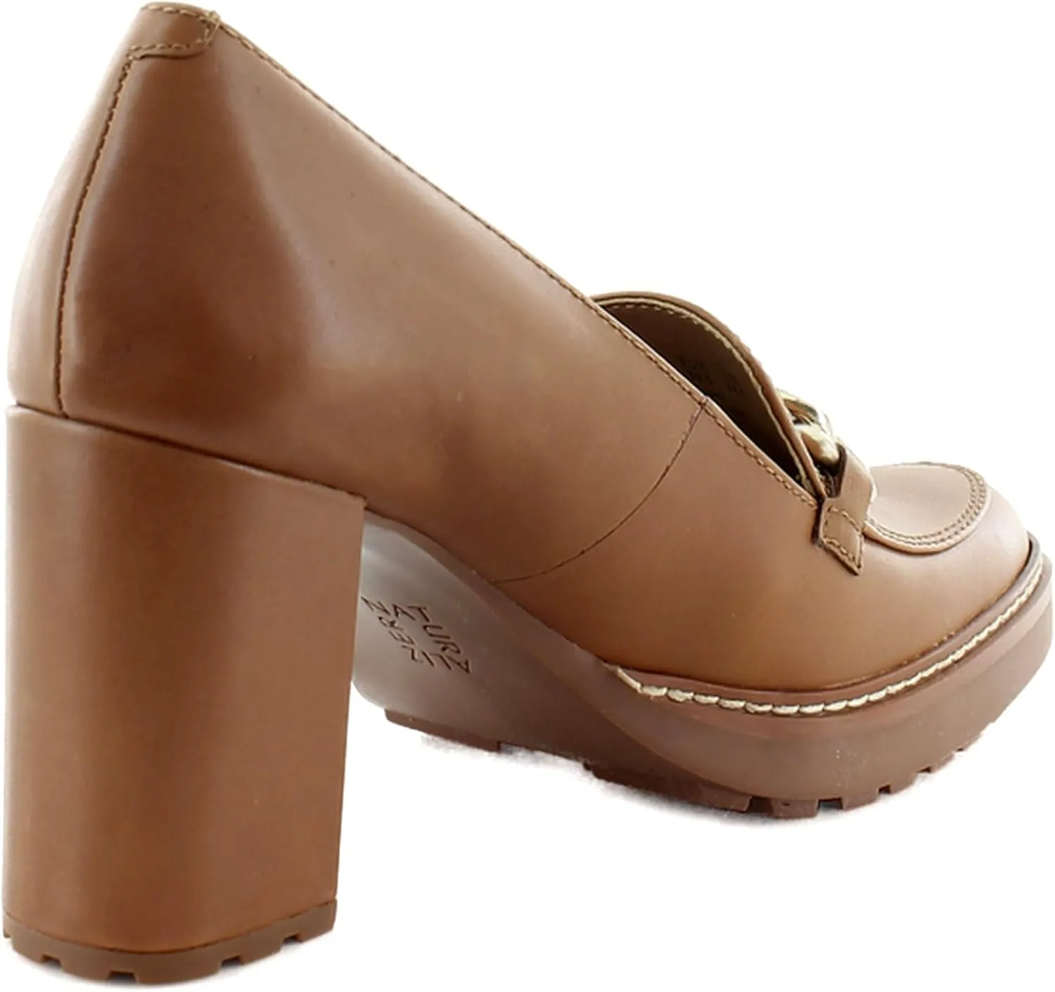 Naturalizer Women's Callie-Moc Loafer Pump English Tea Brown Leather 10 M
