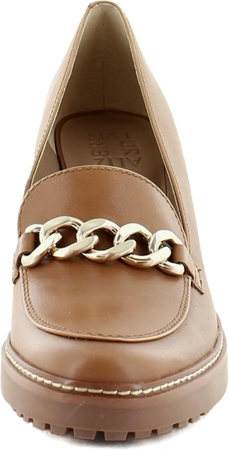 Naturalizer Women's Callie-Moc Loafer Pump English Tea Brown Leather 10 M