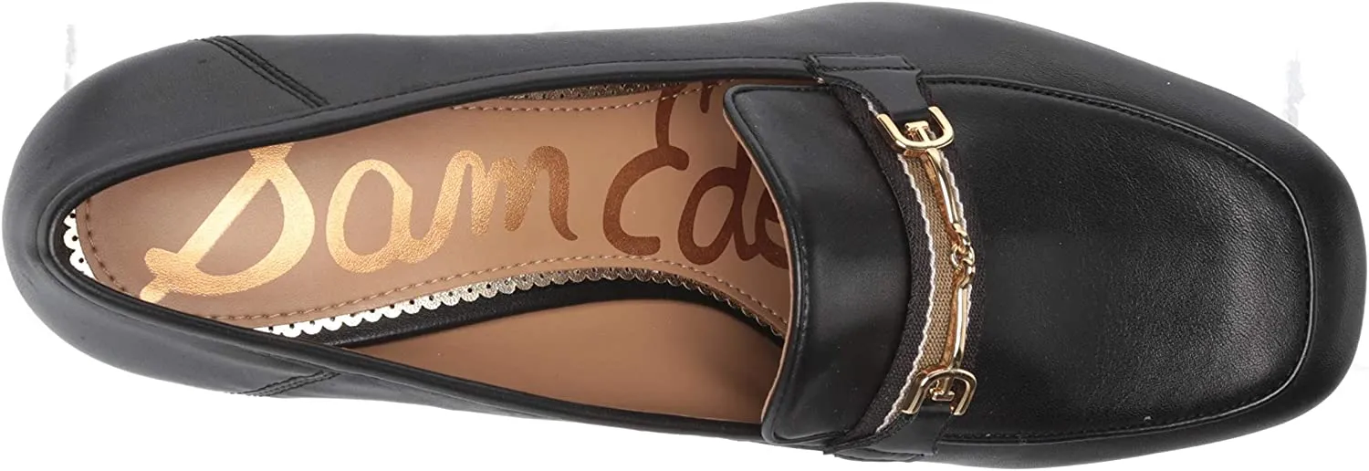 On Sam Black Heel Toe Edelman Classic Squared Fashion Custom design Flo Block Slip Loafers Multi-device compatible