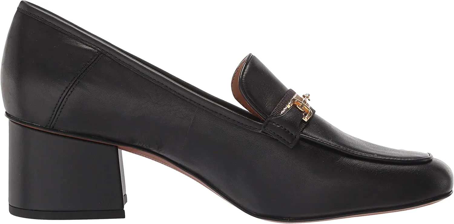 On Sam Black Heel Toe Edelman Classic Squared Fashion Custom design Flo Block Slip Loafers Multi-device compatible