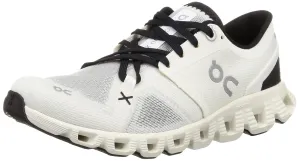 On Women's Cloud X 3 Sneakers, White/Black, 6 Medium US