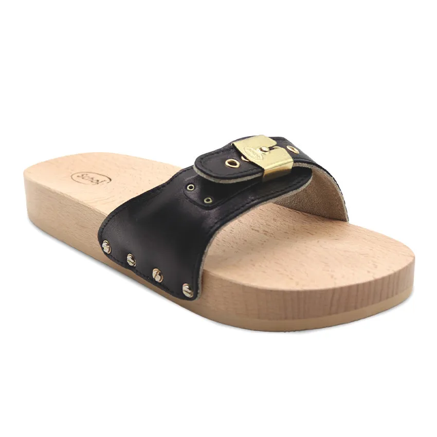 Pescura Flat Women's Casual Sandals - Black