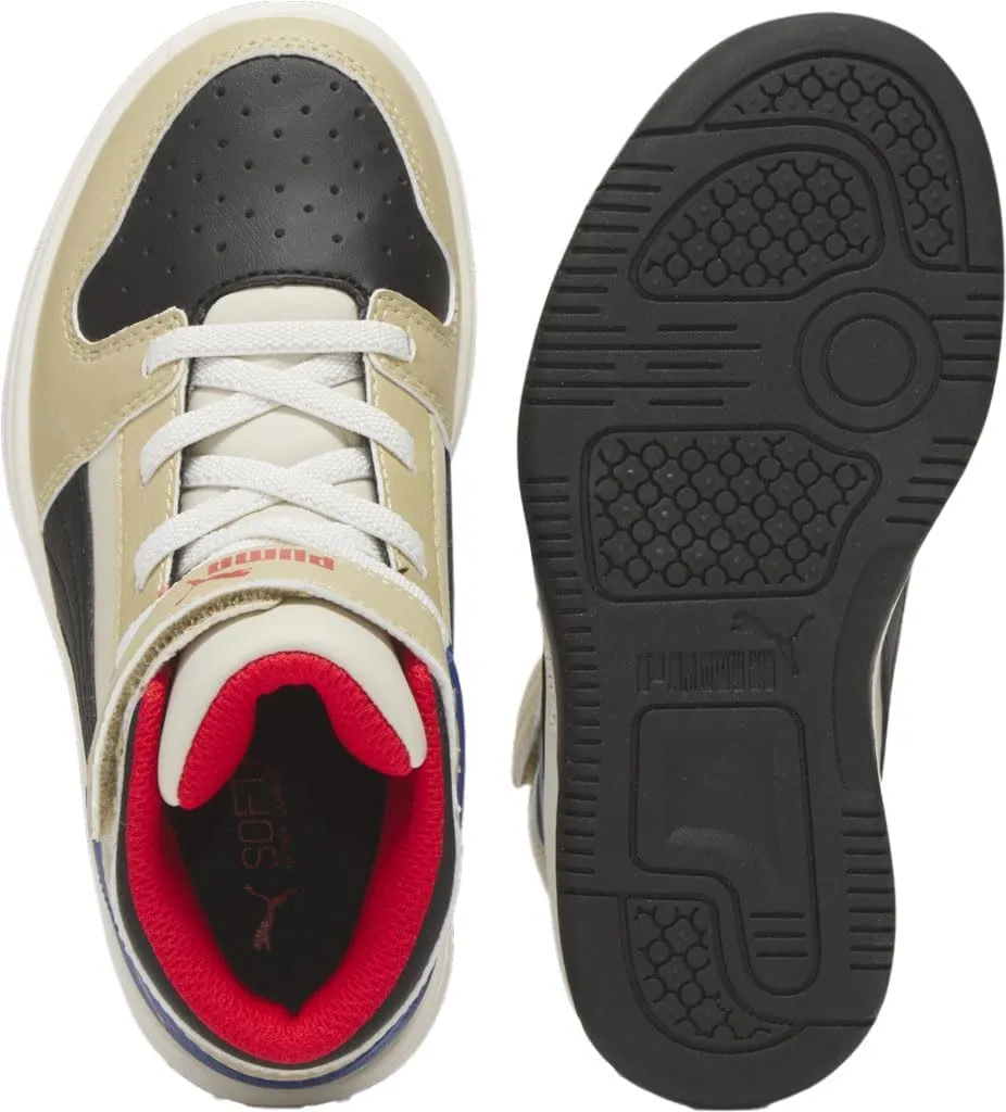 PUMA Unisex-Child Rebound Layup Synthetic Leather Hook and Loop Sneaker