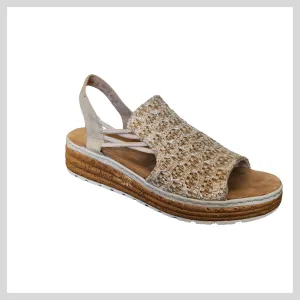 Rieker 62741-60 Beige/Silver