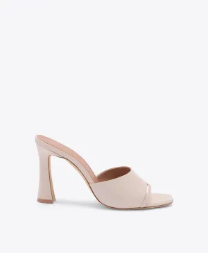 Roxanne 90 Pale Pink Leather Heeled Sandals