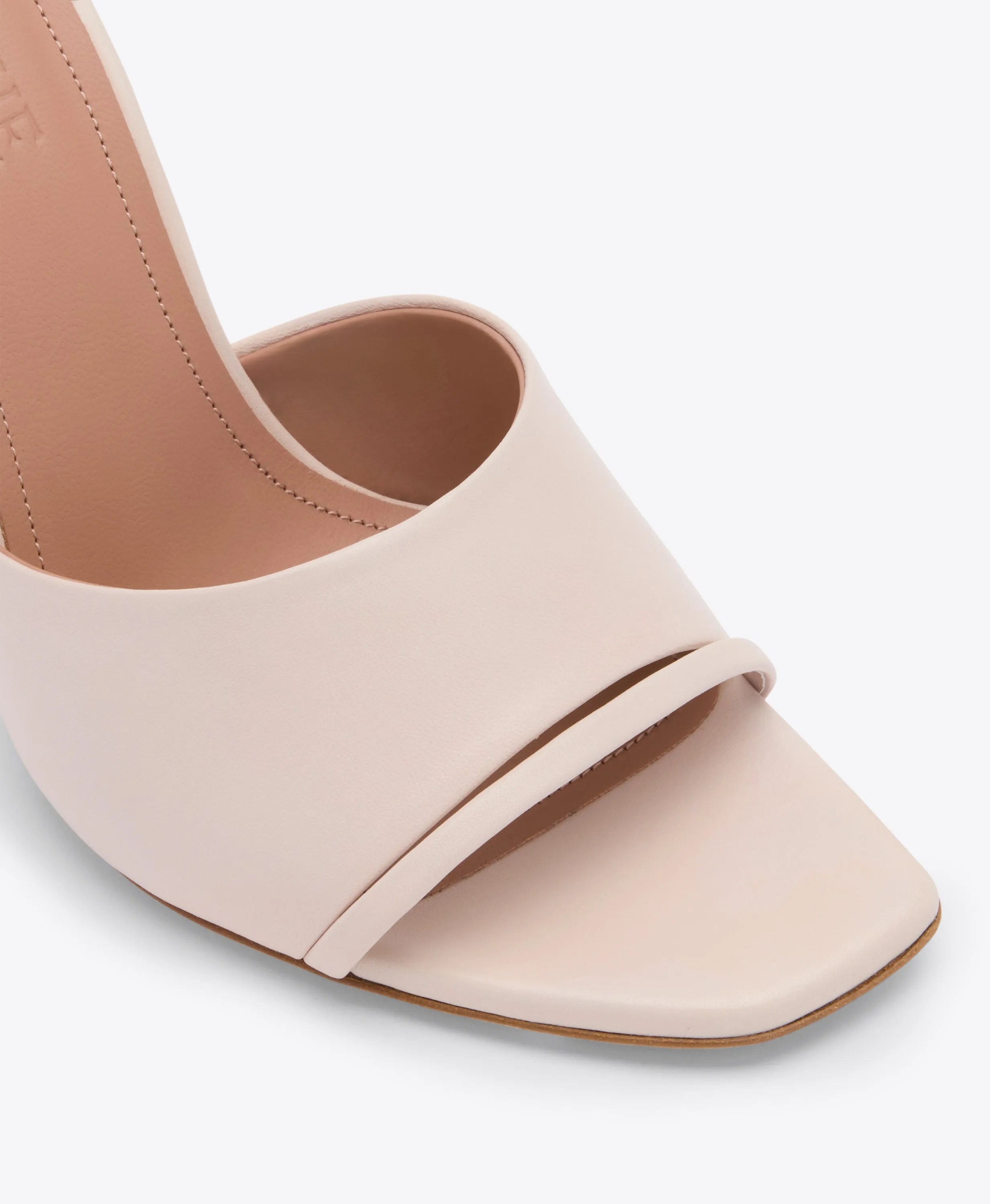 Roxanne 90 Pale Pink Leather Heeled Sandals
