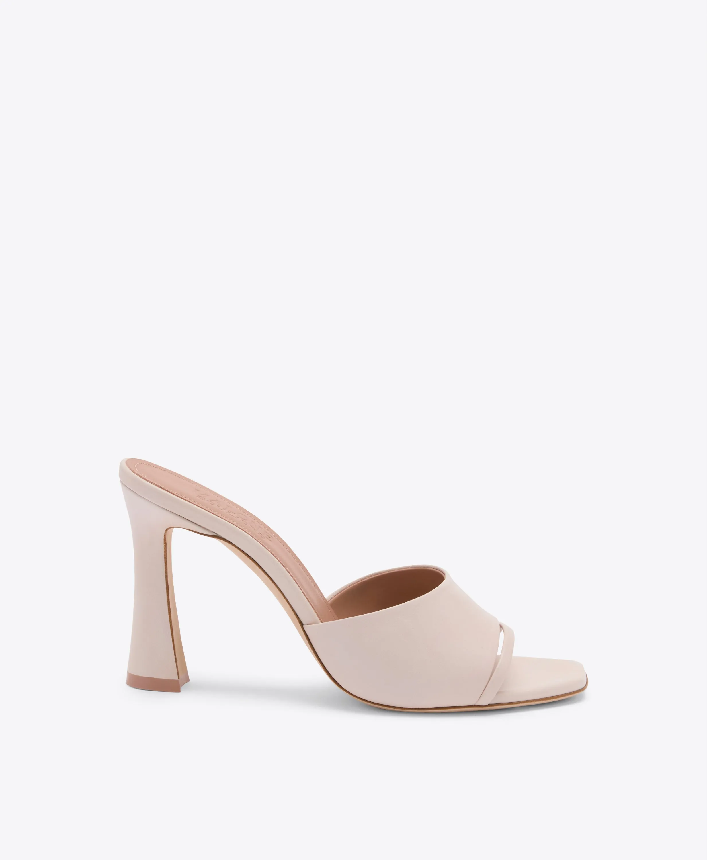 Roxanne 90 Pale Pink Leather Heeled Sandals