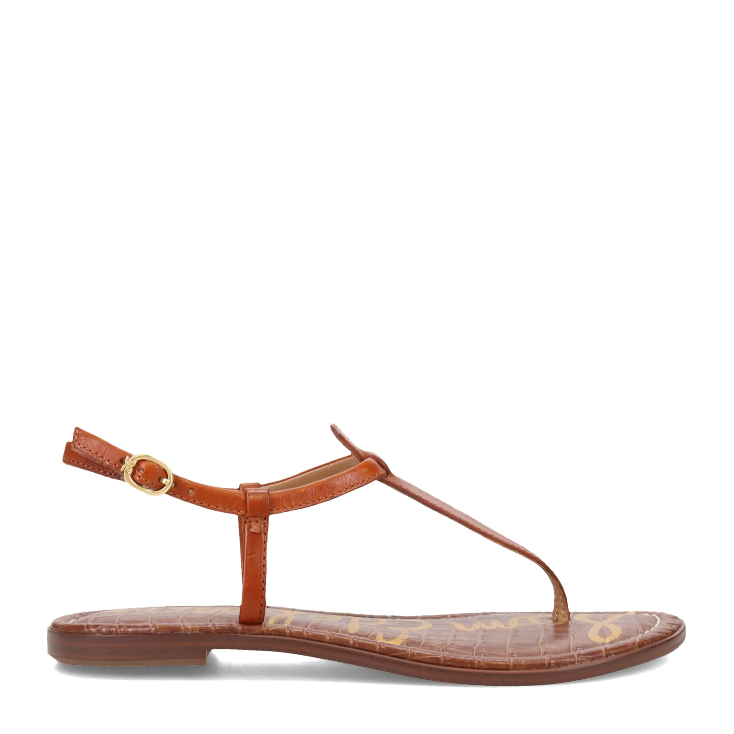 Sam Edelman Women's Gigi Flat Sandal, Kona Brown, 9
