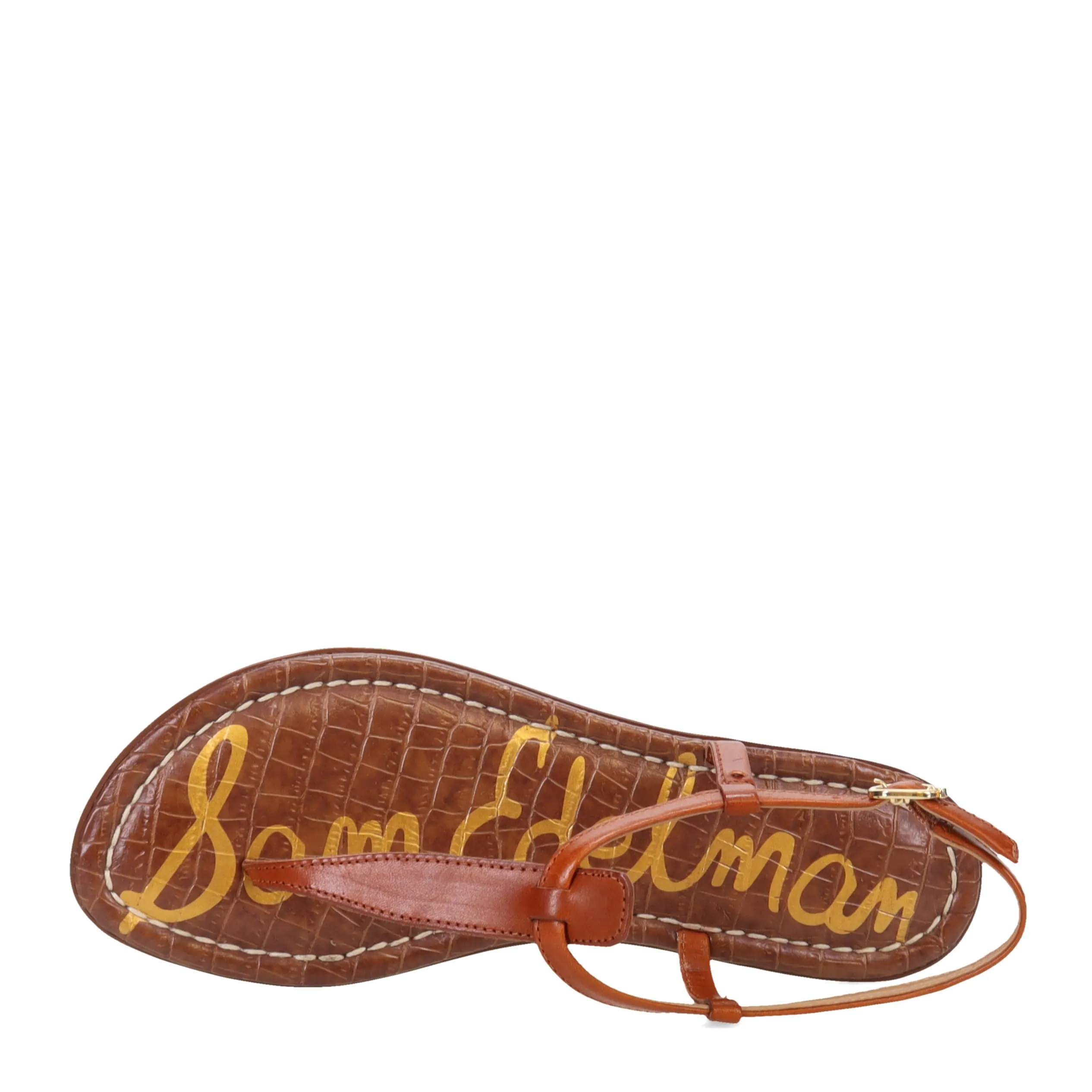 Sam Edelman Women's Gigi Flat Sandal, Kona Brown, 9