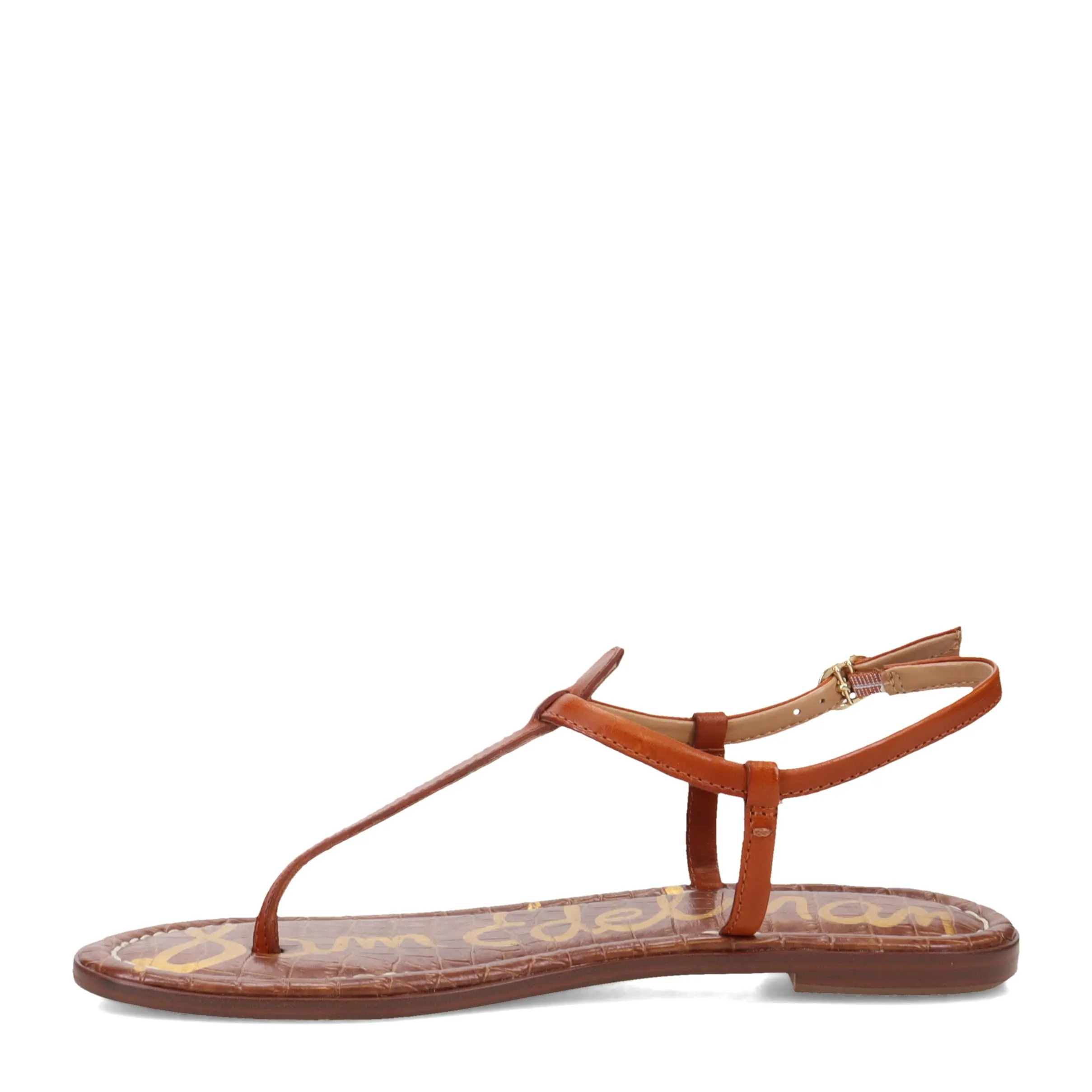 Sam Edelman Women's Gigi Flat Sandal, Kona Brown, 9