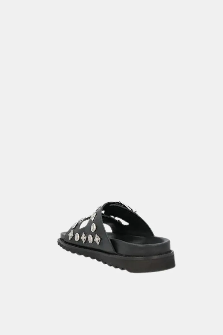 Santiago Buckle Leather Sandals