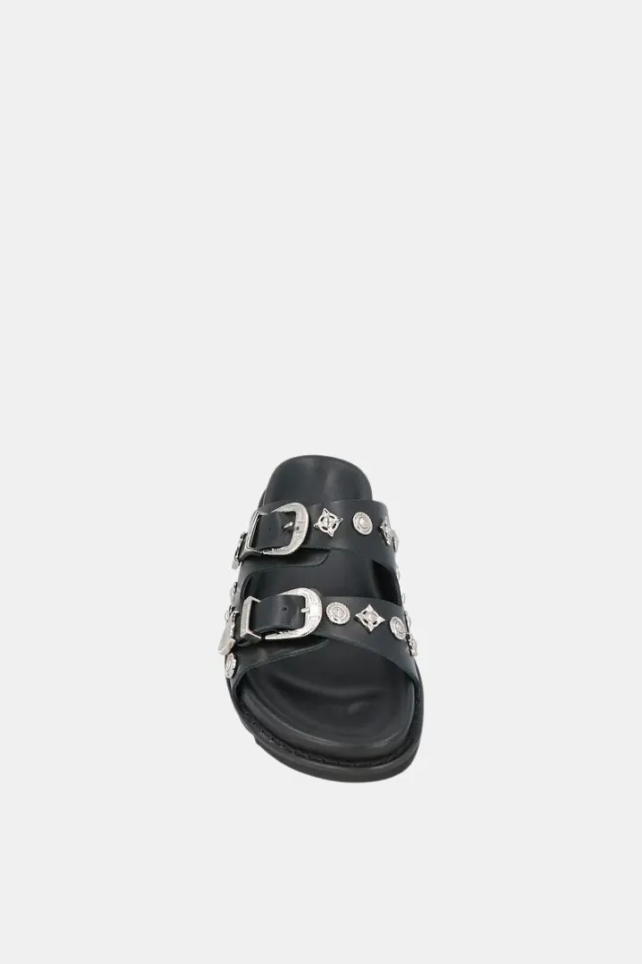 Santiago Buckle Leather Sandals