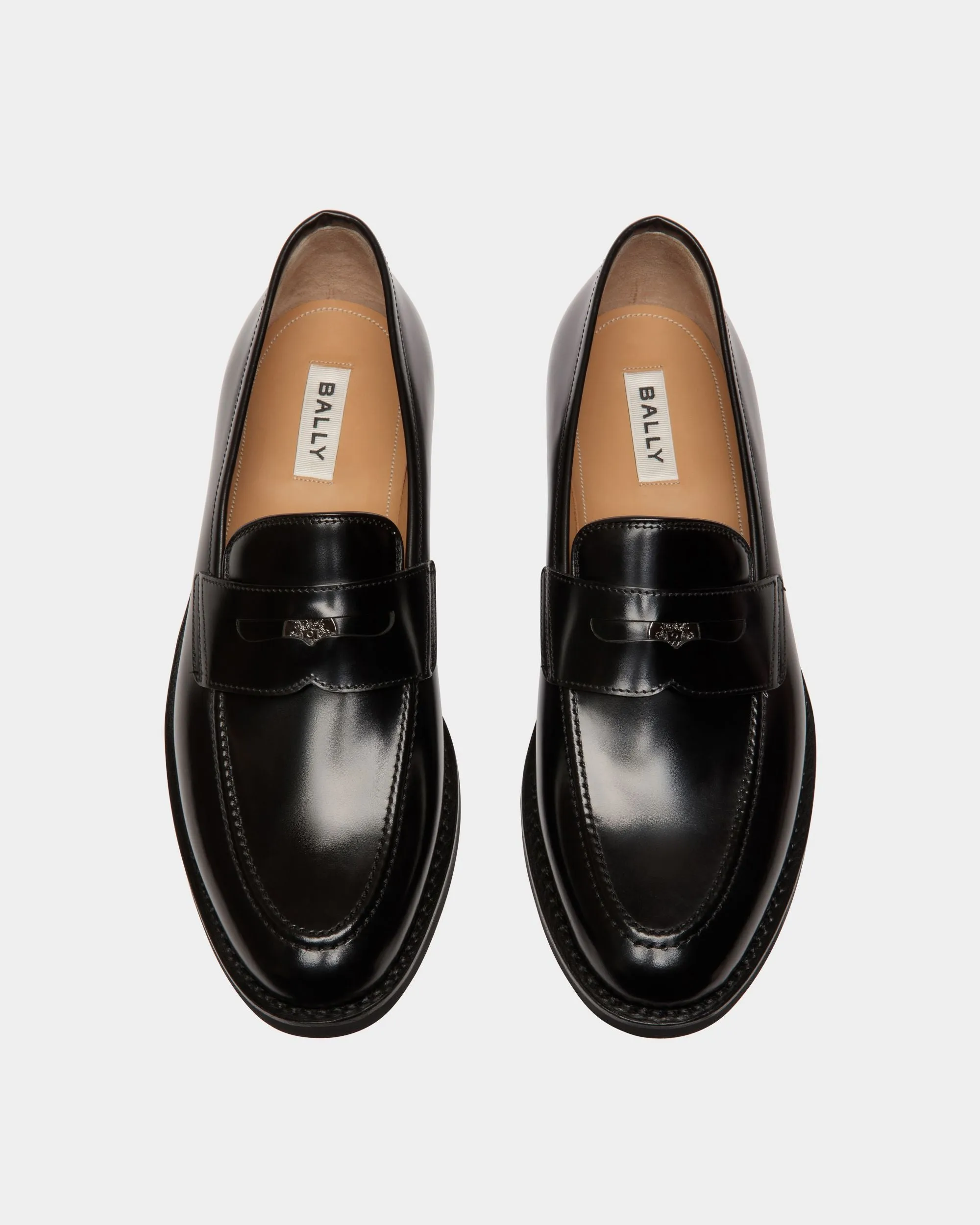 Schoenen Loafer In Black Leather