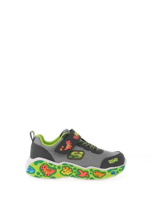 Skechers Toddler Boy Play Scene Dino Trainer, Grey
