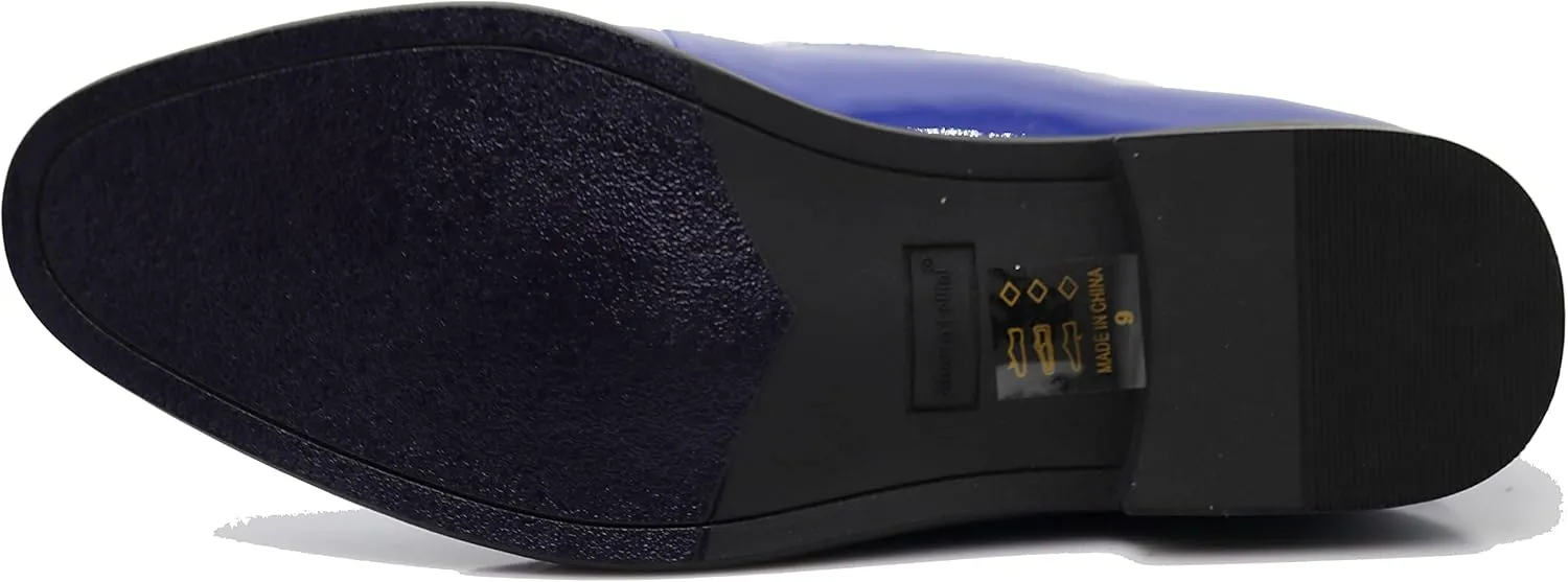 SPK05 Men's Vintage Satin Silky Floral Print Embroidery Loafers Slip On Shoes Classic Tuxedo Dress Shoes
