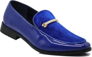 SPK05 Men's Vintage Satin Silky Floral Print Embroidery Loafers Slip On Shoes Classic Tuxedo Dress Shoes