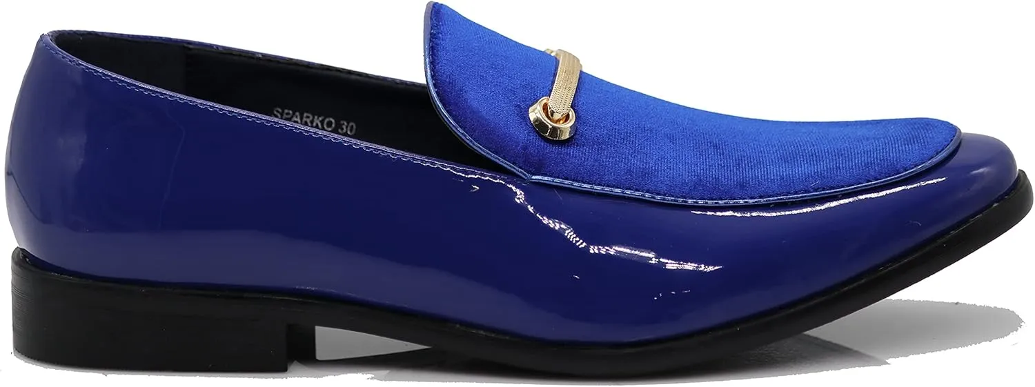 SPK05 Men's Vintage Satin Silky Floral Print Embroidery Loafers Slip On Shoes Classic Tuxedo Dress Shoes