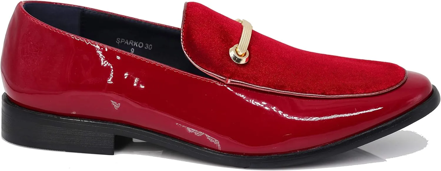 SPK05 Men's Vintage Satin Silky Floral Print Embroidery Loafers Slip On Shoes Classic Tuxedo Dress Shoes