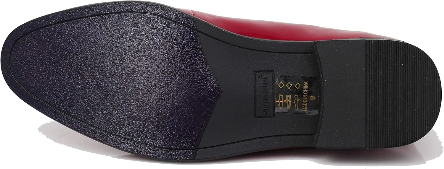SPK05 Men's Vintage Satin Silky Floral Print Embroidery Loafers Slip On Shoes Classic Tuxedo Dress Shoes