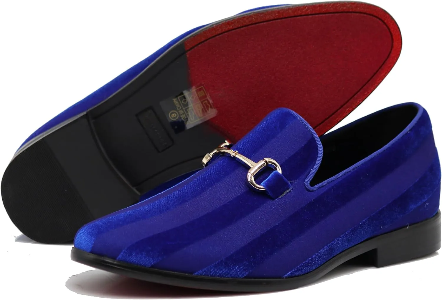 SPK21 Men's Vintage Sparkle Dress Loafers Slip On Fashion Shoes Classic Tuxedo Dress Shoes
