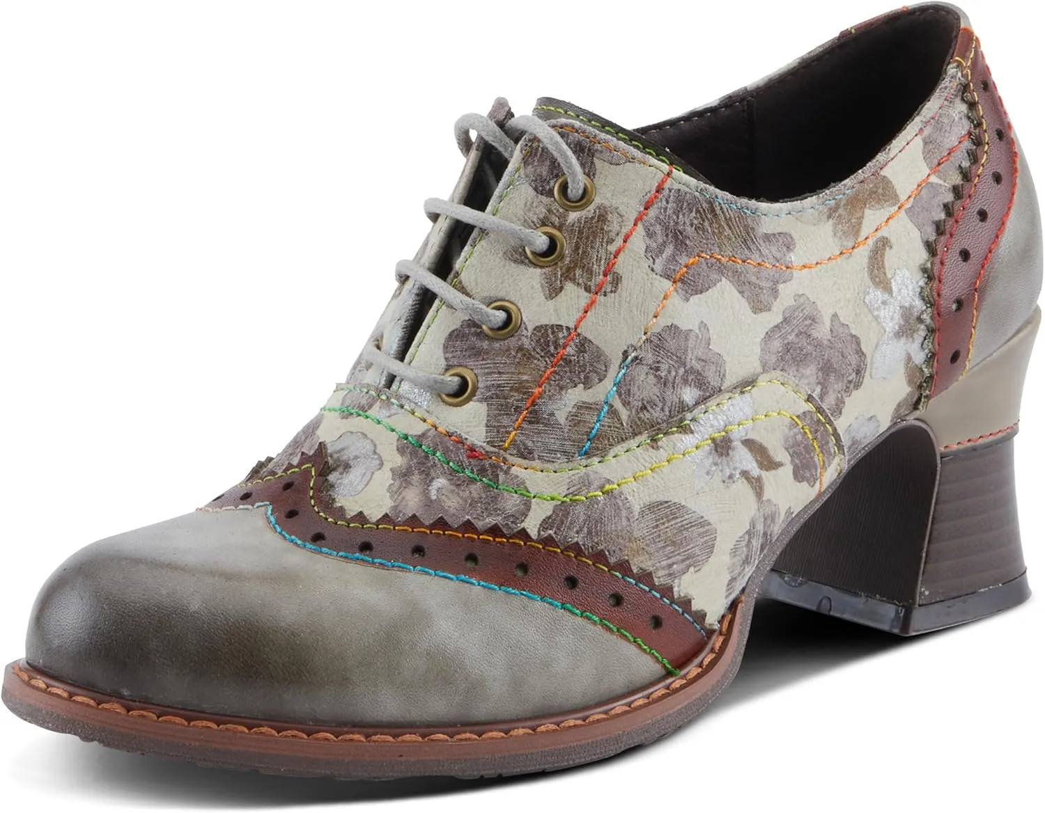 Spring Step L'Artiste Perrine Women's Professional Loafer - Artful Prints, Feminine Details, Polished Look
