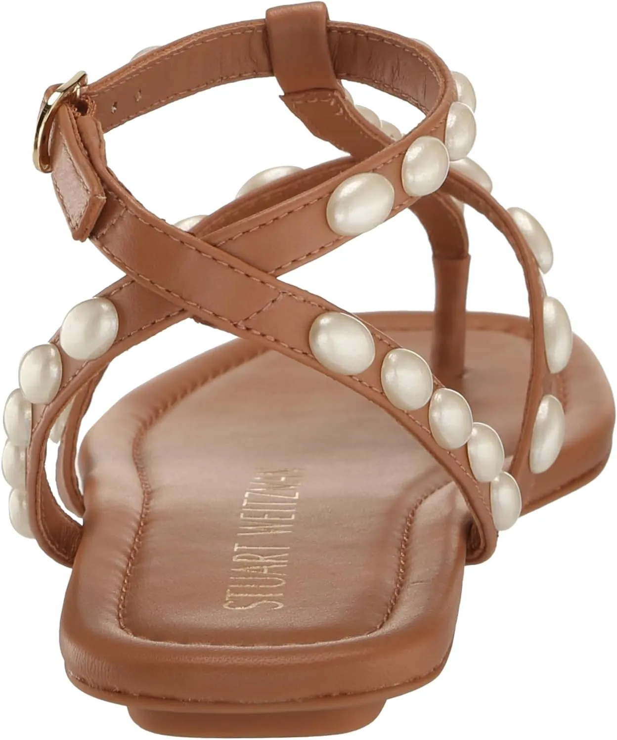 Stuart Weitzman Women's Pearlita Flat Sandal Ballet