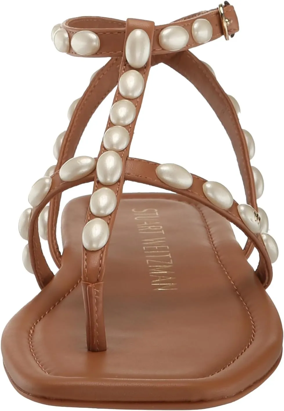 Stuart Weitzman Women's Pearlita Flat Sandal Ballet
