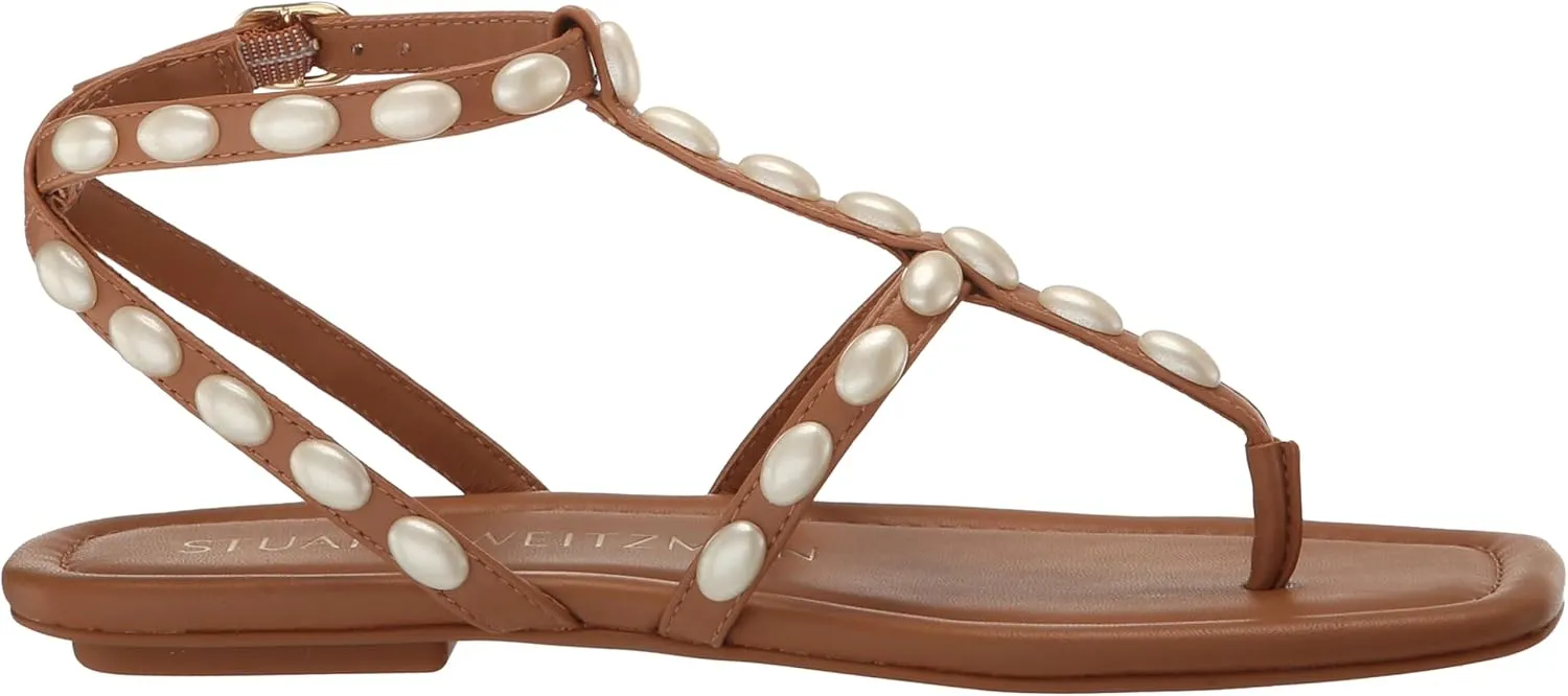 Stuart Weitzman Women's Pearlita Flat Sandal Ballet