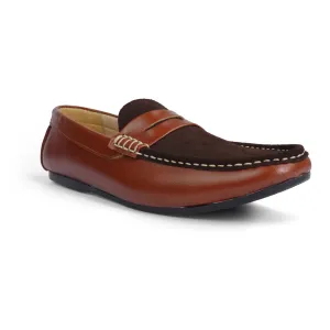 Suede Flip Leather Loafer Classic Dark Brown