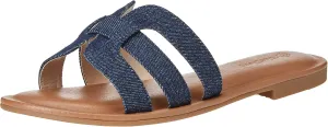 The Drop Women's Monika Flat H-Band Slide Sandal