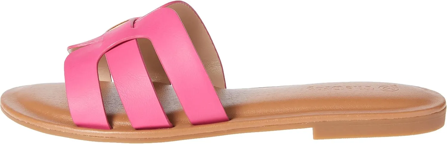 The Drop Women's Monika Flat H-Band Slide Sandal