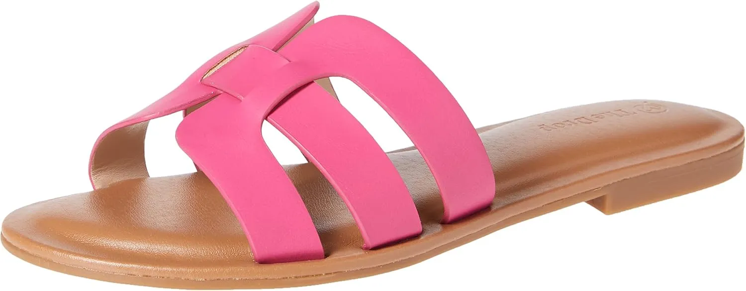 The Drop Women's Monika Flat H-Band Slide Sandal