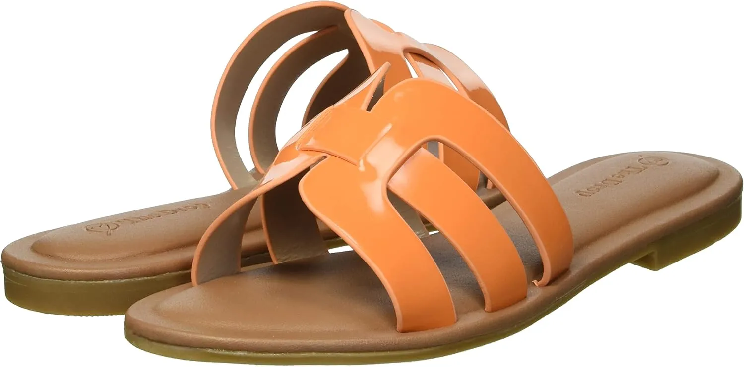 The Drop Women's Monika Flat H-Band Slide Sandal