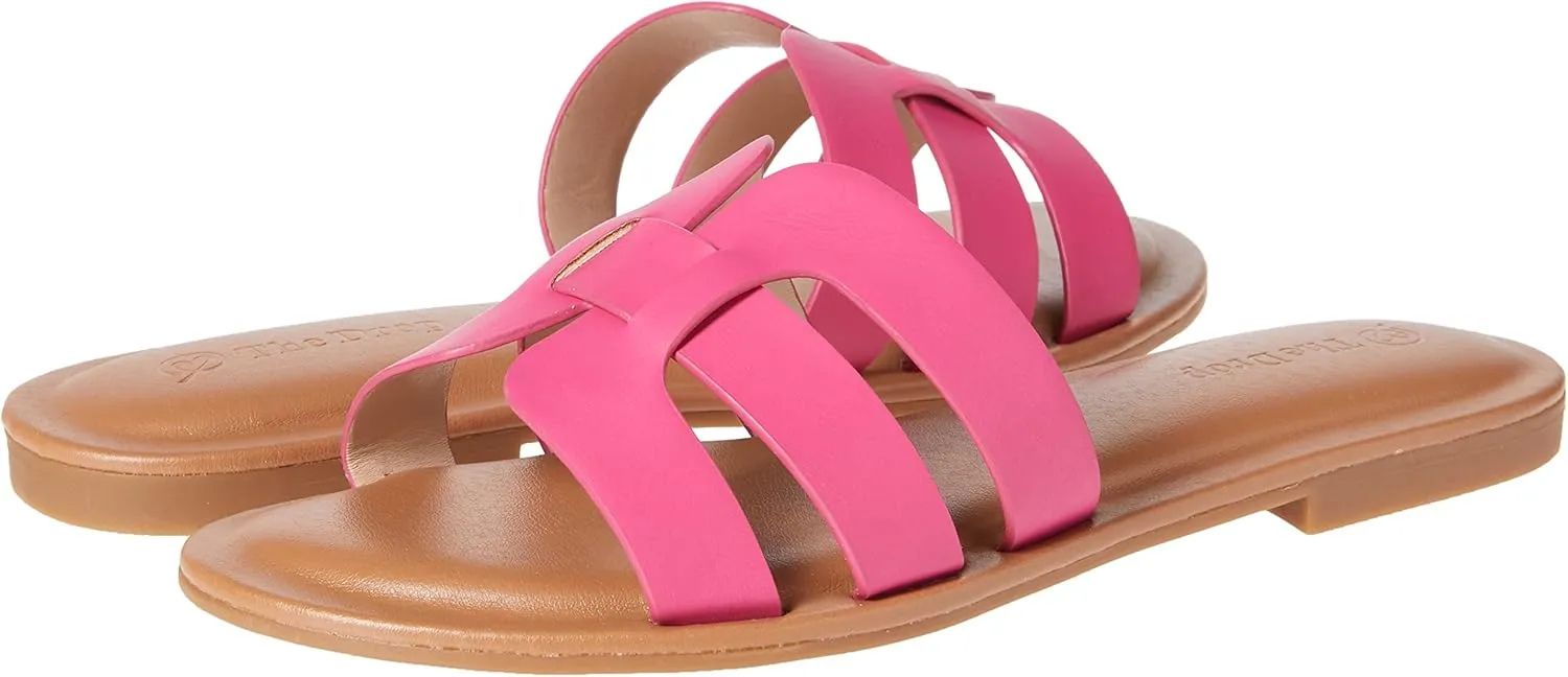 The Drop Women's Monika Flat H-Band Slide Sandal