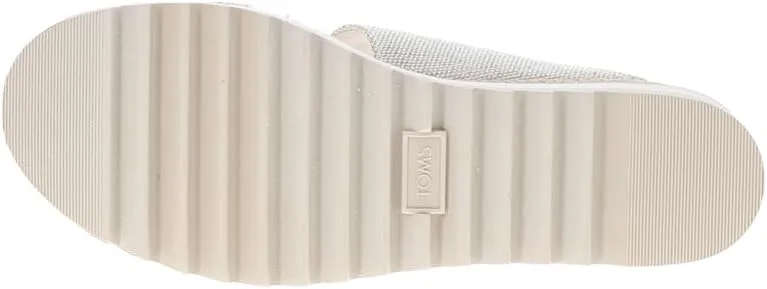 TOMS Womens Diana Buckle Platform Casual Sandals Casual Mid Heel 2-3" - Beige