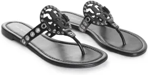 Tory Burch Women's Miller Eyelet Sandal Slide