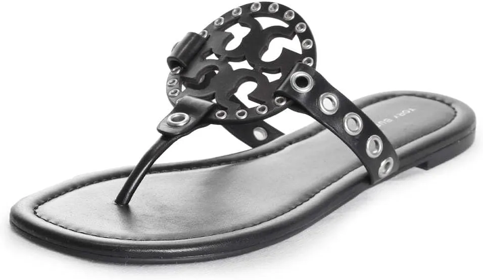 Tory Burch Women's Miller Eyelet Sandal Slide