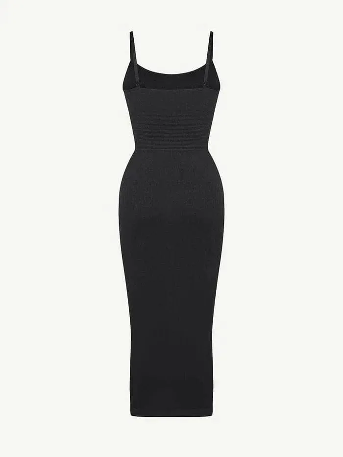 Waist Control Bodycon Shapewear Midi Dress