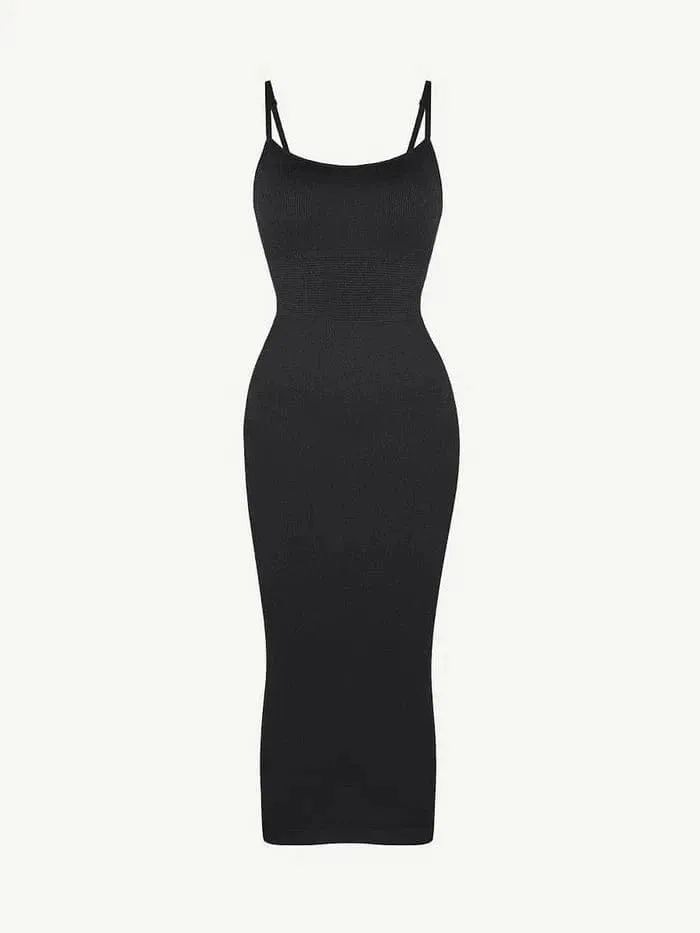 Waist Control Bodycon Shapewear Midi Dress