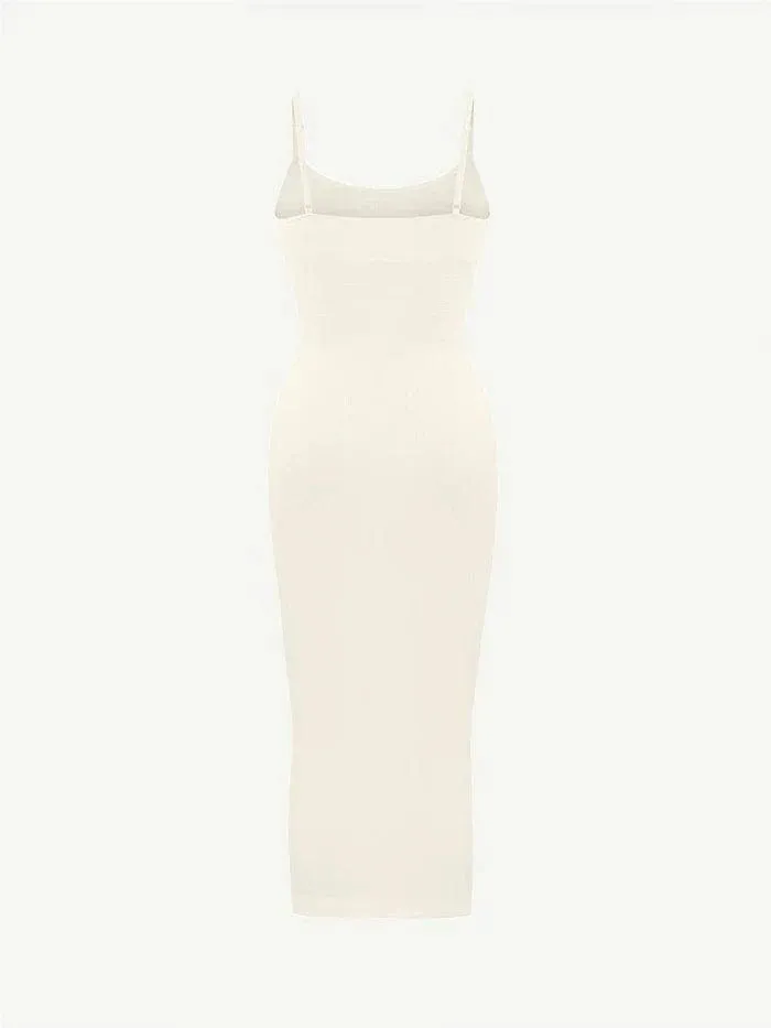 Waist Control Bodycon Shapewear Midi Dress